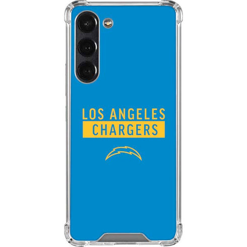 NFL Los Angeles Chargers Blue Performance Series Galaxy S24 FE Clear Case